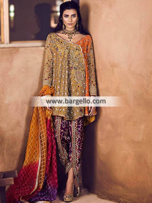 Angrakha Style Dresses USA Miami Florida Designer Angrakha Style Dress Designs