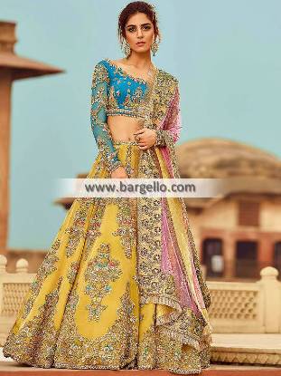 Pakistani Bridal Lehenga Choli USA Artesia California Faiza Saqlain Lehenga Choli