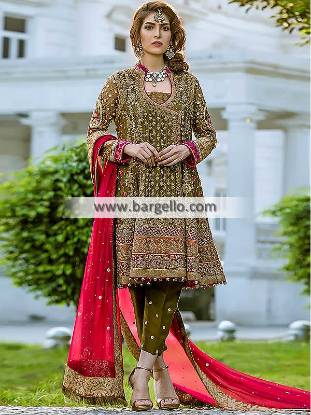 Designer Angrakha Style Party Dresses Ithaca New York NY USA Formal Angrakha Dresses Pakistan