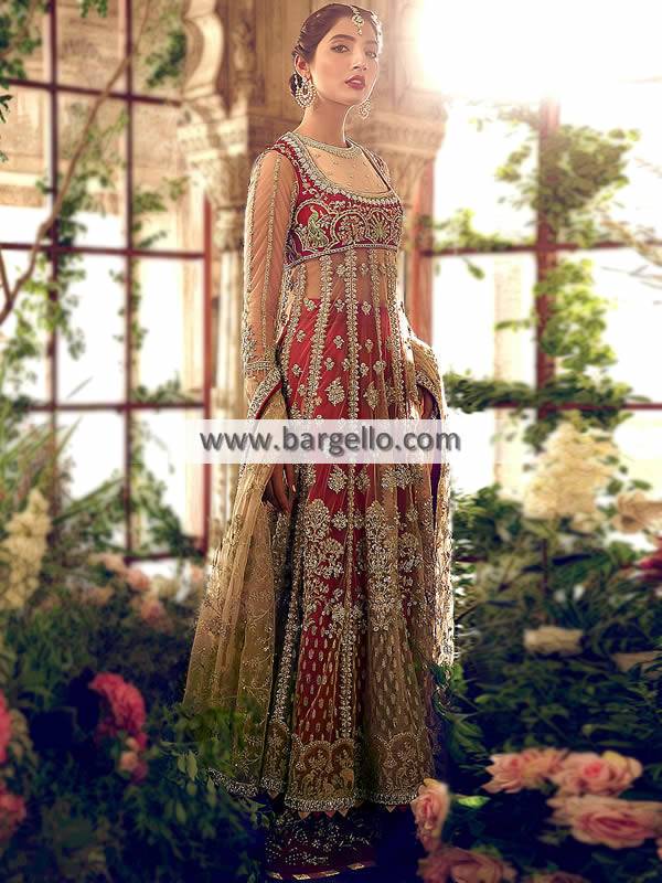 Pakistani Designer Maxi Sacramento Haywar artesia California Bridal Anarkali Suit