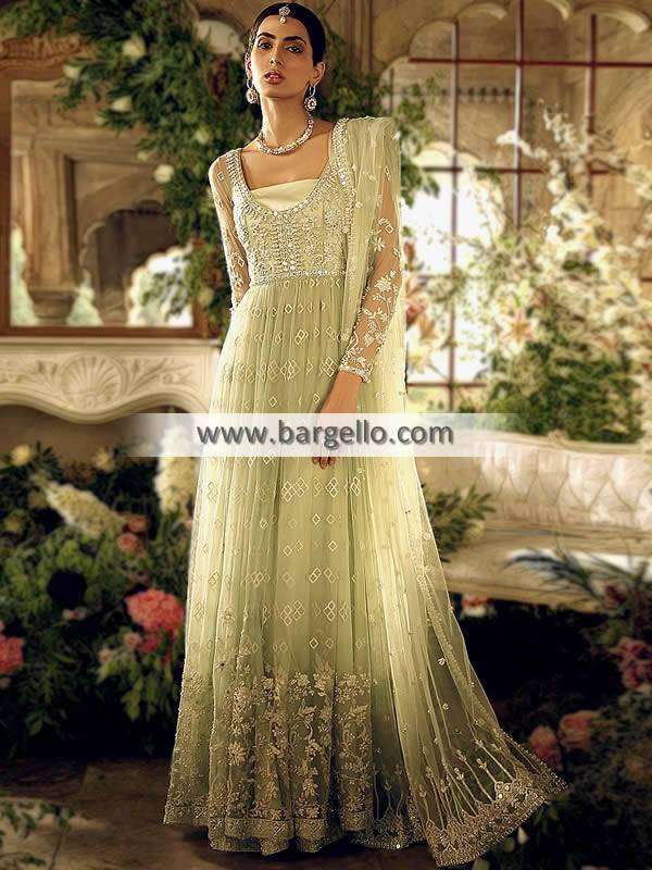 pakistani long dresses for weddings