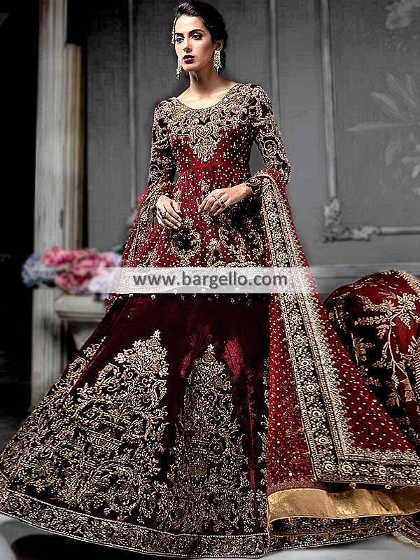 peplum dress for wedding pakistani