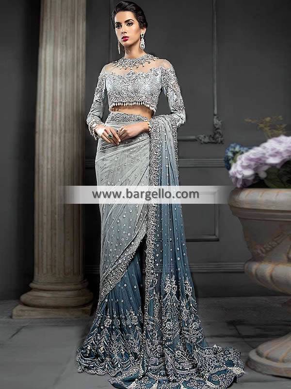 Bridal Saree Wedding Function Saree UK USA Canada Maria B Saree Collection