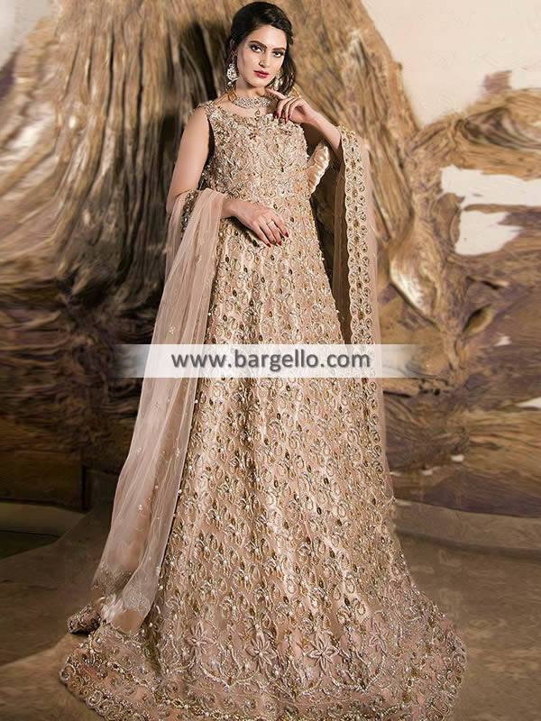 pakistani long dresses for weddings