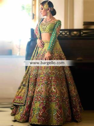 Charming Green Lehenga Wedding Dresses Lehenga Designer Wedding Dresses