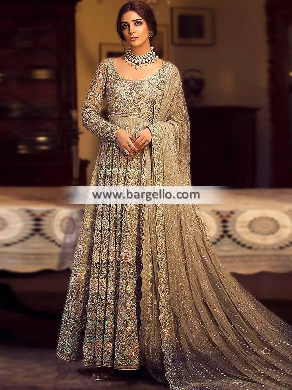 Pakistani Bridal Anarkali Suits Bolton UK Desi Boutiques Nomi Ansari Pearl River