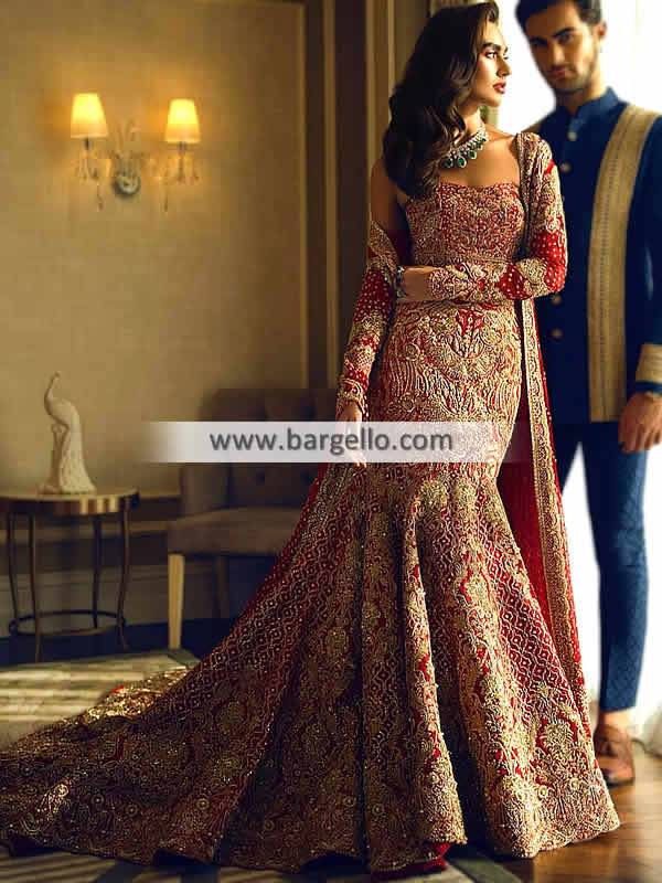 Mermaid Lehenga UK Designer Faraz Manan Mermaid Lehenga Designs