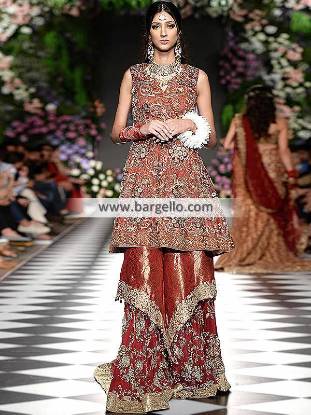 Designer Bridal Sharara Phoenix Arizona USA Pakistani Bridal Sharara Dresses