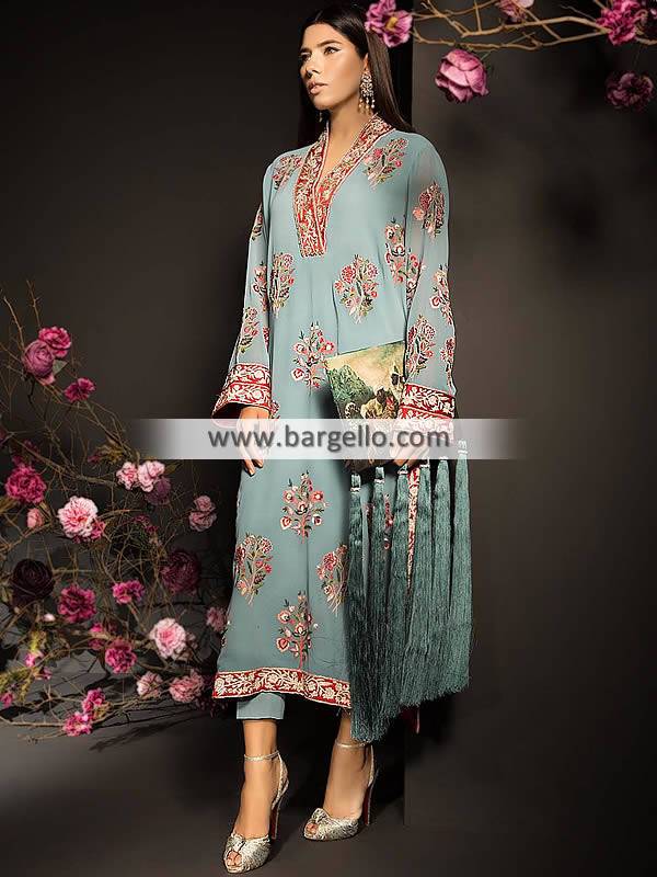 Arabian Clothes Mahgul Jewels of Summer Collection Pakistani Evening Dresses