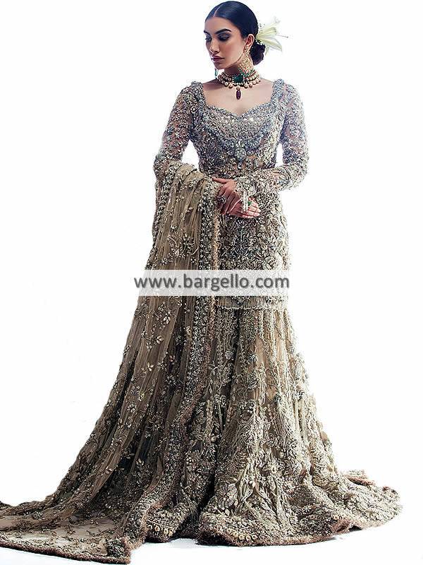 Pakistani Bridal Dresses Virginia Maryland USA Elan Champs De Patchouli Bridal Collection