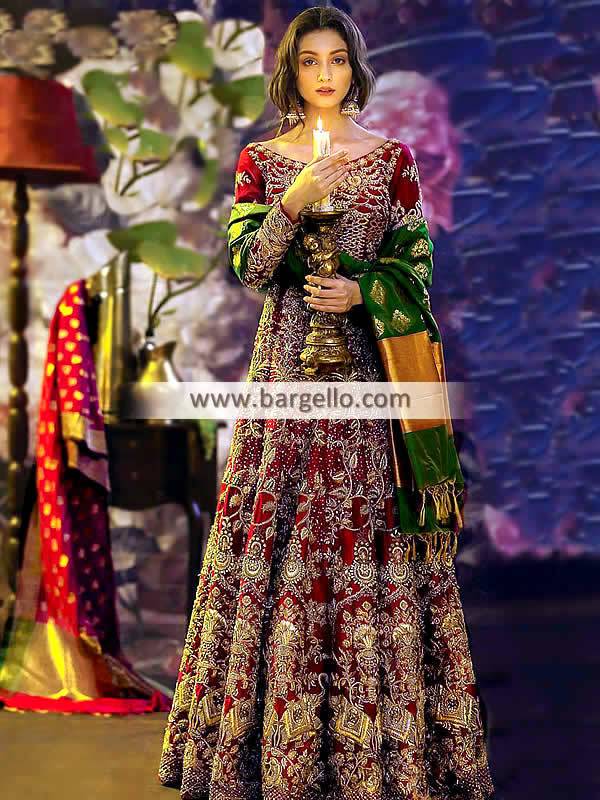 Classy Bridal Gown Coral Spring Florida USA Pakistani Designer Bridal Wear