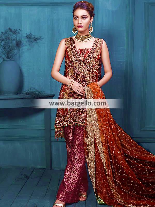 Pakistani Designer Anarkali Suits Occasional Dresses Engagement Wedding and Formal Events