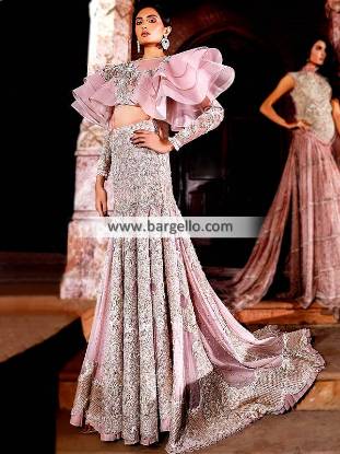 Designer Mermaid Cut Lehenga Pakistan Mermaid Cut Bridal Lehenga Designs with price