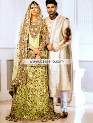 Traditional Wedding Lehenga Ahsan Hussain Wedding Lehenga Designs with Price
