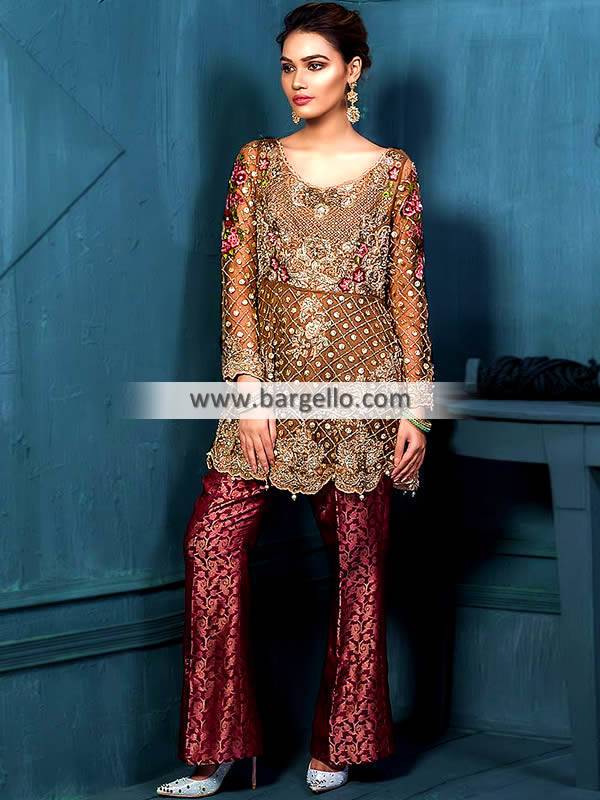 pakistani peplum frock