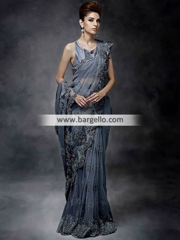 Pakistani Designer Saree for Formal Events Saree for Wedding Events