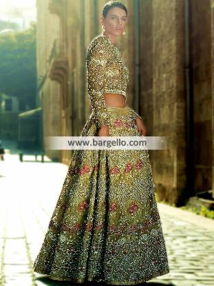 Floor Length Wedding Lehenga Los Angeles LA California CA USA Deepak Perwani Wedding Dresses