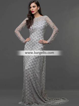 Pakistani Evening Dresses Calgary Alberta Canada Floor Length Evening Gown