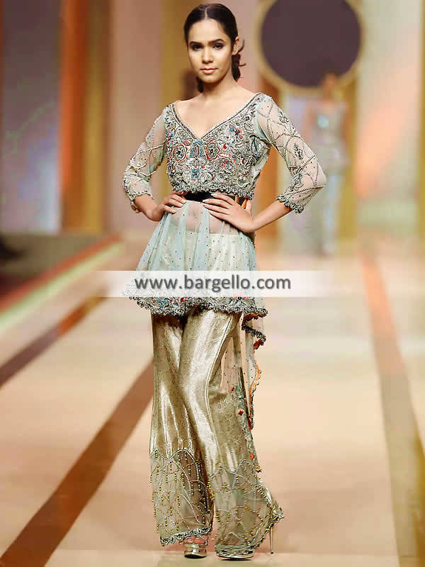 pakistani peplum dress