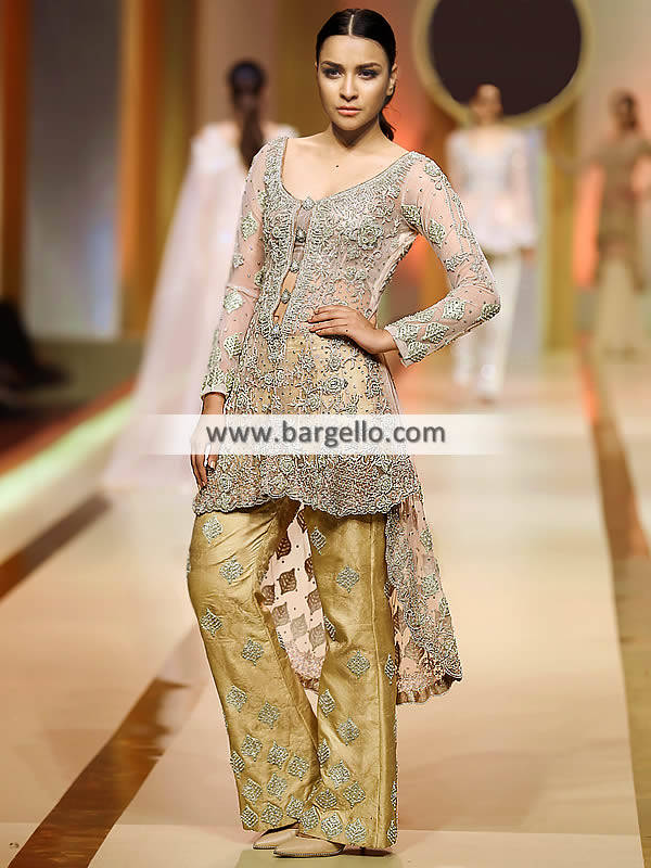Back long front hotsell short dresses pakistani