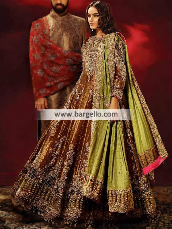 Glorious Anarkali Wedding Dress Pakistani Wedding Dresses London UK