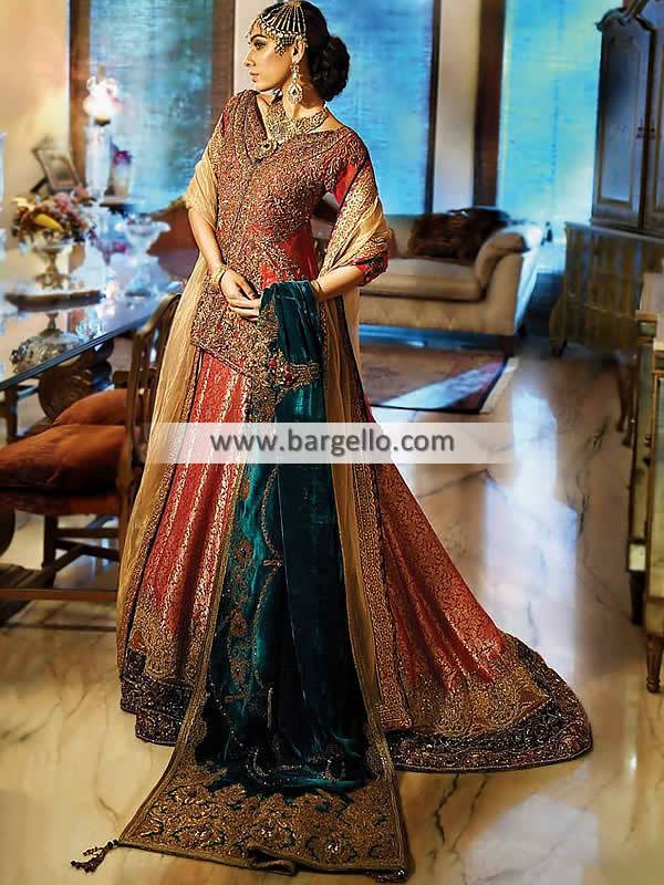 Luxurious Bridal Lehenga for Barat Pakistani Wedding Dresses for Barat