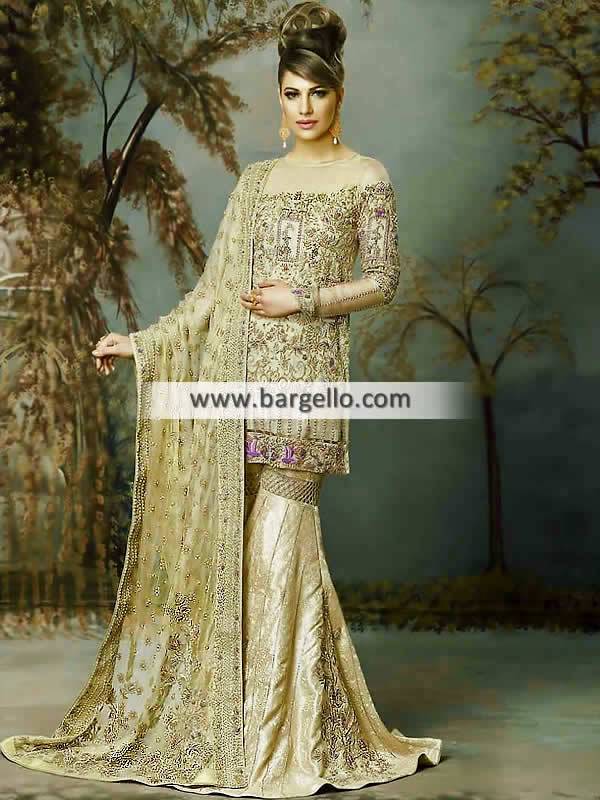 Designer Wedding Sharara Stylish Pakistani Bridal Dresses