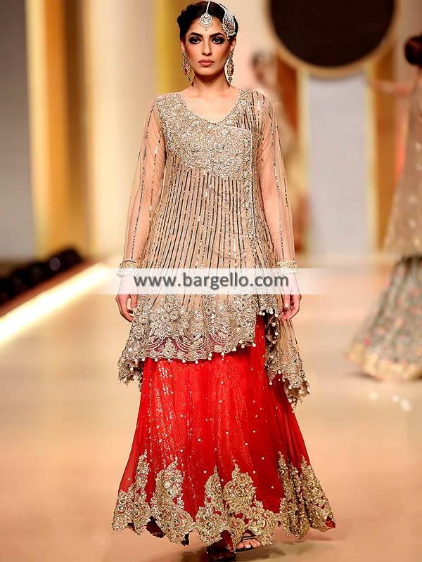 Bridal Angrakha Dresses Manchester London UK Pakistani Bridal Dresses