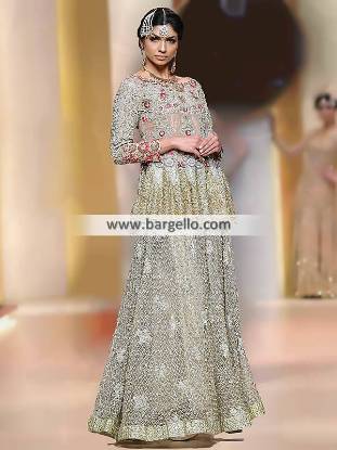 Peplum Top with Lehenga Latest Pakistani Wedding Dresses Trend