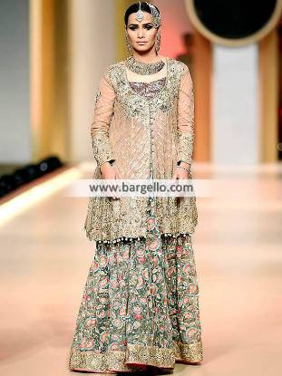 Rizwan Ahmed Wedding Dresses Pakistani Designer Wedding Sharara Dresses