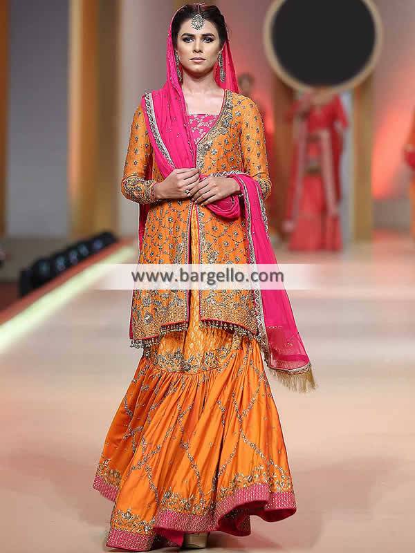 Exclusive Wedding Gharara Kingston UK Desi Dhaka Pajama Dress for Special Event