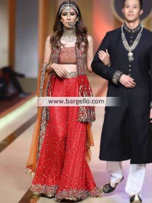 Bridal Wedding Sharara Bridal Dresses Pakistan Bridal Outfit Pakistani Ajman UAE