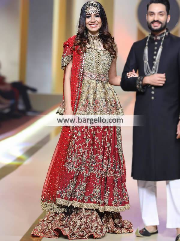 Anarkali Bridal Wedding Lengha Bridal Wedding Lenghas Abu Dhabi UAE