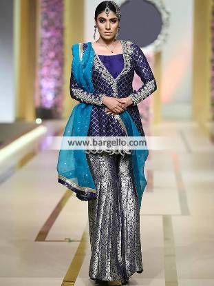 Pakistani Wedding Outfit Wedding Gharara Dresses Jeddah Saudi Arabia
