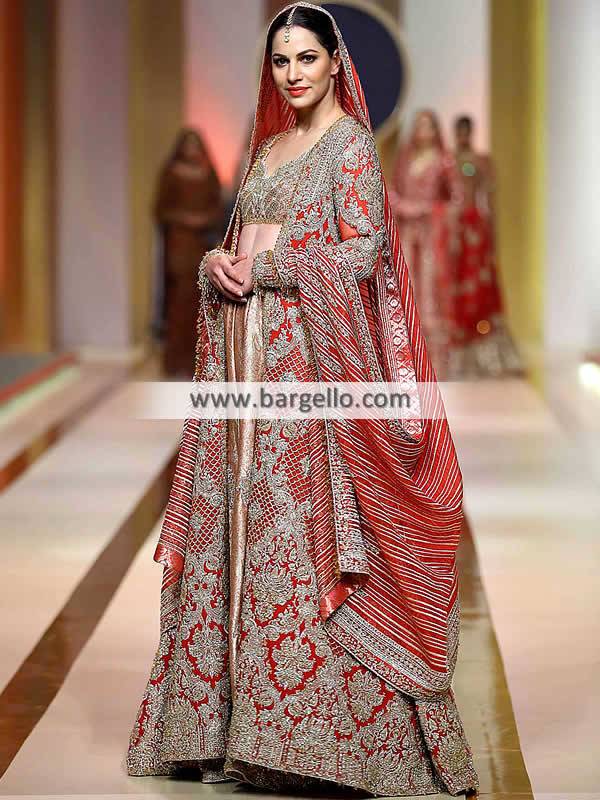 The Classic Red Lehenga, Bridal Couture Week, QHBCW, Bridal Lehenga, Pakistani Bridal Lehenga, Pakistani Wedding Dresses