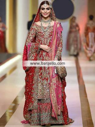 Classic Wedding Gharara Springfield Washington USA Bridal Gharara Collection