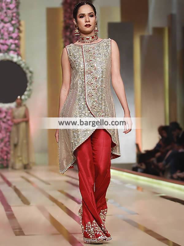 Pakistani Angrakha Dresses Texas USA Designer Women's Clothing Online Shopping Evening Dresses