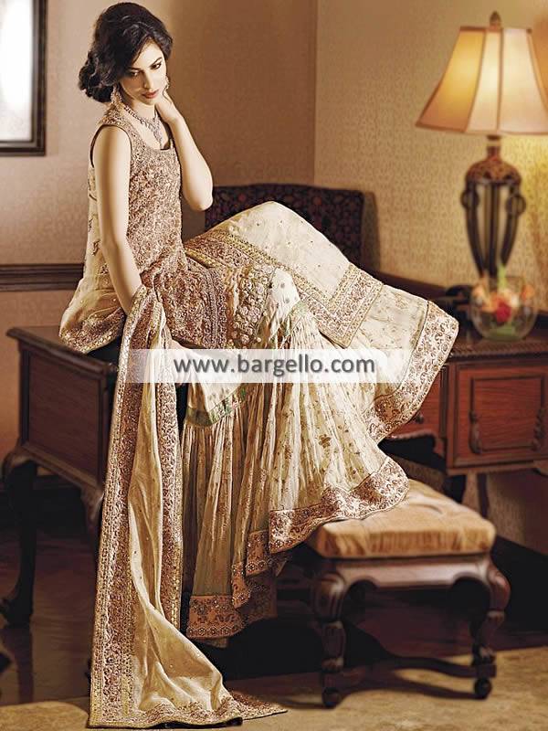 Indian Pakistani Bridal Dresses Bridal Gharara Dresses Paramus New Jersey NJ USA