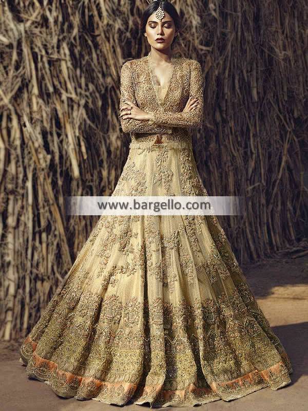 Mustard Yellow Fully Printed All Over Wedding Special Anarkali Gown -  Indian Heavy Anarkali Lehenga Gowns Sharara Sarees Pakistani Dresses in  USA/UK/Canada/UAE - IndiaBoulevard