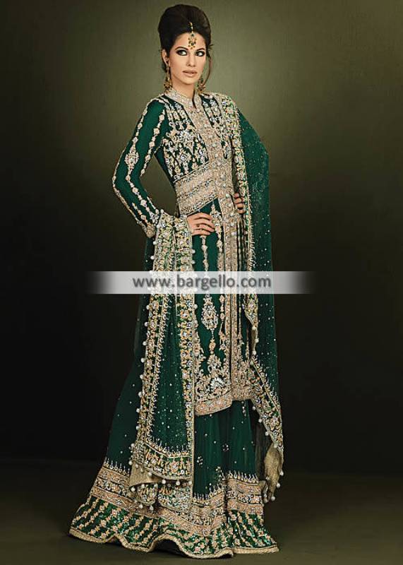 Pakistani Bridal Clothing Bridal Sharara Dresses Bur Dubai UAE