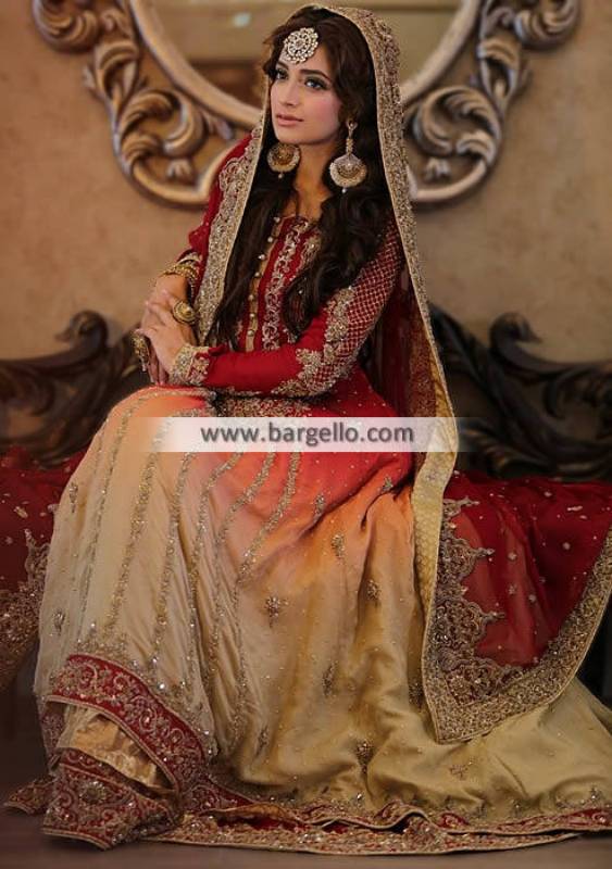 Traditional Bridal Anarkali Suits Pennsylvannia PA USA Bridal Lehenga Pakistan