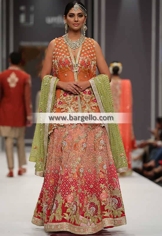 Deepak Perwani Wedding Dresses Jersey City New Jersey NJ USA Gorgeous Wedding Lehenga Dress