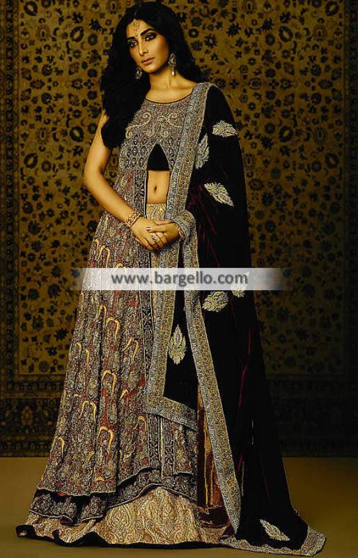 Eye Catching Bridal Wear Flared Lehenga for Wedding Shazia Kiani Bridal Wear