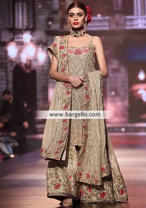 Sophisticate Wedding Gharara Yasmeen Zaman Bridal Collection BCW 2016