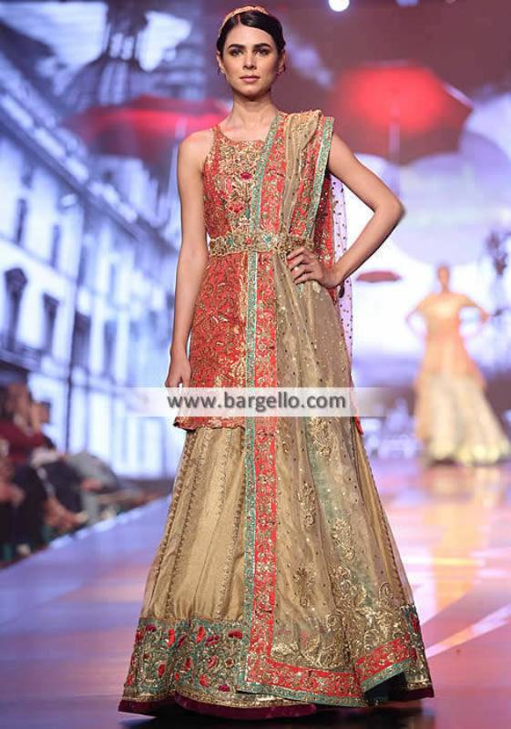 Designer Puffy Lehenga Leicestershire UK Tena Durrani Formal Collection Lehenga