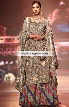 Latest Bridal Wedding Gharara Dresses Designer Bridal Gharara Oldham UK