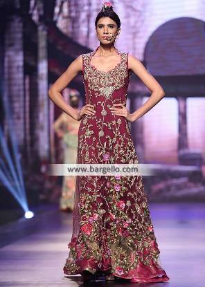 Pakistani Designer Wedding Dresses Ilford UK Special Occasion Gown with Beautiful Embellishments