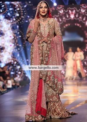 Latest Pakistani Bridal Wedding Sharara Dresses Oklahoma
