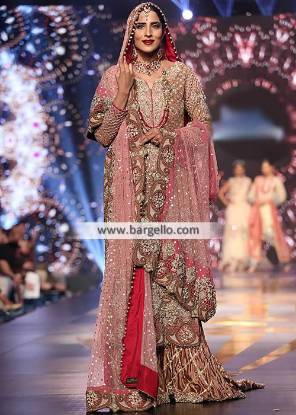 Latest Pakistani Bridal Wedding Sharara Dresses Oklahoma