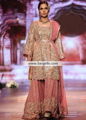 Asian Bridal Sharara Dresses Pakistani Bridal Sharara Dresses Midland Michigan US